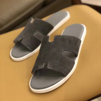 New Genuine Leather Non-slip Slippers Men Beach Sandals Comfortable Summer Shoes Men Slippers Classics Men Flip Flops