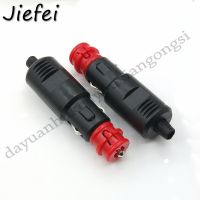 3Pcs High quality Universal 12V-24V Car Cigarette Lighter Plug Socket Power Plug Connection Cigaret Socket Adaptor Male Plug  Wires Leads Adapters