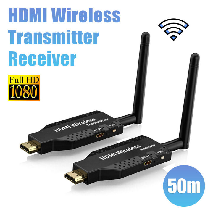 Wireless HDMI Extender Video Transmitter Receiver TV Stick Screen Share ...