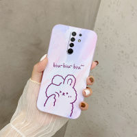 Xiaomi Redmi 9เคสกระต่ายน่ารักการ์ตูนหมีน่ารักพร้อมฝาครอบโทรศัพท์ลายการ์ตูนน่ารักข้างเคส Redmi 9นิ่ม TPU