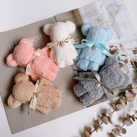 10pcsLot Cute Bear Towel Gifts High Quality Coral Fleece Lovely Gifts Baby Shower Party Favors for Guests Christmas Gift Bagh