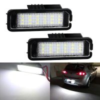 2Xcanbus ป้ายทะเบียน LED แสงสีขาวสำหรับที่นั่ง Altea ที่นั่ง2007-2010 Leon 2006-2010 OEM หลอดไฟสำรองไม่มีไม่มีข้อผิดพลาด