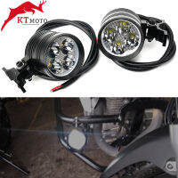 สำหรับฮอนด้า X-ADV 300 750 1000 XADV NC750 NC750X/X/s NC700/X Lampu Depan Motor สีขาวโคมไฟเสริมไฟหน้าสปอตไลท์ LED 12V