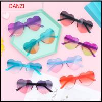 00DANZI00 ทันสมัยและทันสมัย สีลูกอมสี เลนส์ไล่ระดับสี สีสันสดใส แว่นตากันแดดรูปหัวใจ แว่นกันแดดสำหรับงานเลี้ยง แว่นตารูปหัวใจ ที่บังแดด