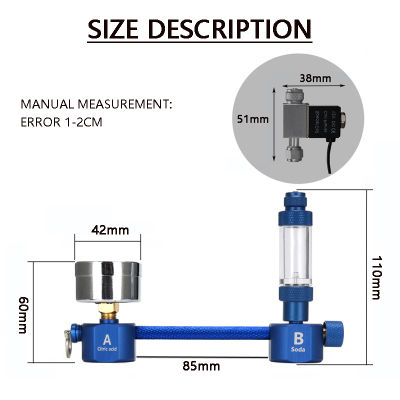 Aquarium Blue Ocean รุ่น DIYCO2เครื่องกำเนิดไฟฟ้า Solenoid วาล์ว Bubble Counter พืชน้ำ CO2ถังปลา CO2เครื่องกำเนิดไฟฟ้า Equipment