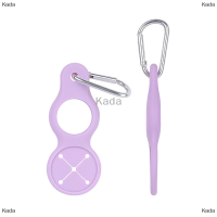 Kada คาราบิเนอร์ซิลิโคนพร้อมที่แขวนขวดน้ำทรงน้ำเต้าหัวเข็มขัดผ้าพันคอสำหรับเดินทางไปตั้งแคมป์เดินป่า