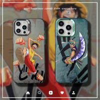 เคสสุดหรูสำหรับ IPhone เสื้อกีฬาแขนยาวสำหรับ11 12 13 14 Pro Max แว่นตากันแดด Luffy Solon แฟชั่นฝาหลังกันกระแทกเคสโทรศัพท์