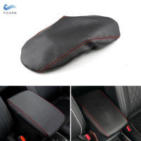 รถจัดแต่งทรงผม Center Armrest กล่องไมโครไฟเบอร์หนังป้องกัน Pad สำหรับ Mitsubishi Outlander 2013 2014 2015 2016 2017 2018 2019