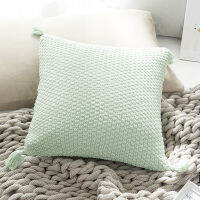 YIRUIO Brand Elegant Hand Crochet Pillow Case Delicate Cotton Sofa Bed Throw Pillow Cover Autumn Home Decorative Cushion Cover