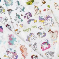 6 Pcs Unicorn Sticker Sheet Set DIY Planner Notebook Scrapbook Stickers Cute Stationery