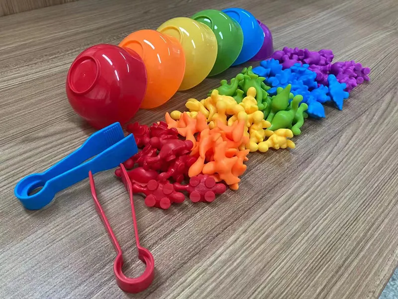 Rainbow Matching Game for Kids, Cognição de Animais, Color Sort, Fine Motor  Training, Montessori, Educação Sensorial