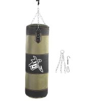 80cm without gloves 60/80/100Cm Boxing Sandbag Fitness Hanging Boxing Punching Bag Fight Karate Taekwondo Exercises Training Sanda Bag With Gloves