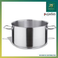 PUJADAS หม้อซอสมีหูจับ หม้อสแตนเลส 304 ไม่รวมฝาปิด ขนาด16-60ซม. อุปกรณ์เครื่องครัว PUJ1-216