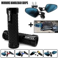 Motorcycle View Bar End Side Rearview Mirrors handlebar Grips For Zontes G1 125 ZT125 G1 ZT125U ZT 125 U ZT 310R 310X ZT310R Mirrors