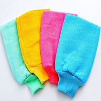 【CW】 1pc Shower Spa Exfoliator Two-sided Cleaning Mitt Rub Dead Removal