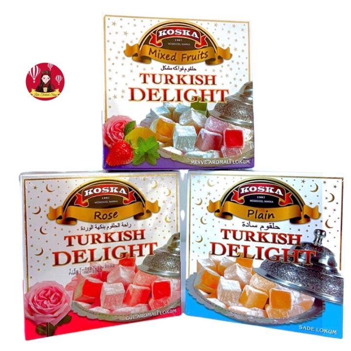 เตอร์กิช-ดีไลท์turkish-delight-ขนมหวานชื่อดังจากตุรกี-โลคุม-ปริมาณ-200-กรัม-พร้อมส่ง