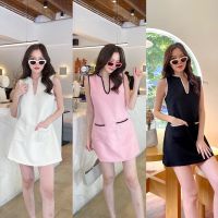 พร้อมส่ง Won Yong mini dress??(490฿ฟรีส่ง) น่ารักสดใสสไตล์สาวเกา! ห้ามพลาด?? งานผ้าทวีตสวยเนื้อดีมากๆ ผ้าพรีเมี่ยม tshop