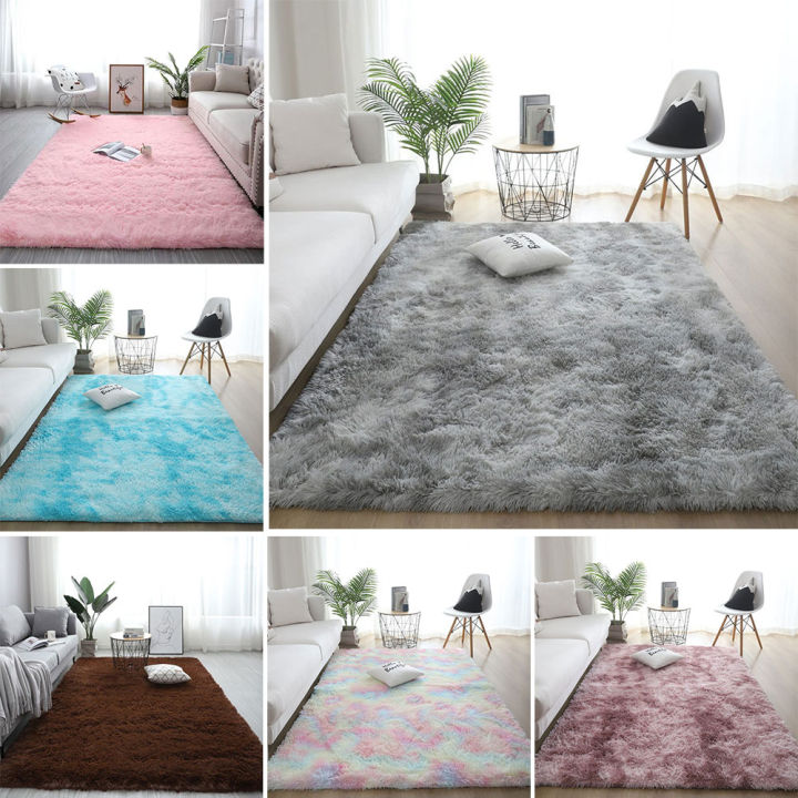 Super Soft Fluffy Rug Home Decor Floor Mat Gradient Color Carpets Living  Room Bedroom Carpet Coffee Table Sofa Mat Hallway Floor Mats Doormats