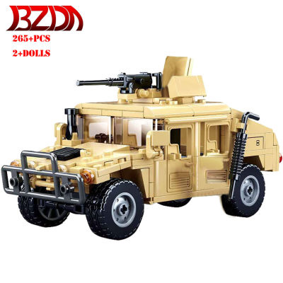 Sembo Block Military Jeeped Car Technik Blocks Moc WW2 German Military Retro Classic Car Building Blocks Model Boys Toys Gifts