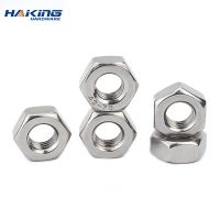 Hexagon Hex Nuts Metric DIN934 M1.4 M1.6 M2 M2.5 M3 M4 M5 M6 M8 M10 M12 M14 M16 M18 M20 M22 M24 304 Stainless Steel Hex Nut