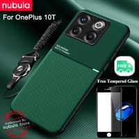 NUBULA สำหรับ O Neplus 10ครั้ง (6.7 ") ปลอกฟรีกระจกหนังนิ่มความรู้สึก Hp O Neplus 10ครั้งโทรศัพท์มือถือกรณีกันกระแทกรถแม่เหล็กปกหลังเชือกเส้นเล็กหน้าจอชุดทำความสะอาดสำหรับ O Neplus 10ครั้ง