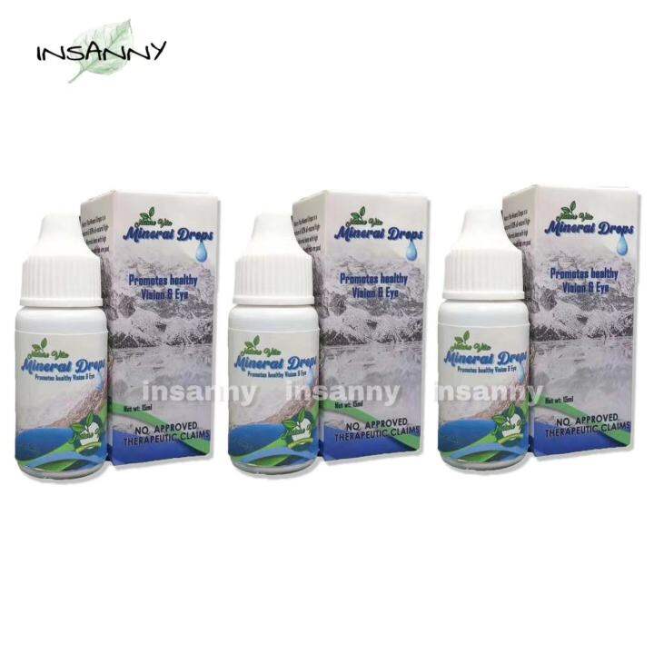 ( SET OF 3 ) Original Mineral Eye Drops Eyesight treatment for cataract