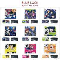 Gt2 กระเป๋าสตางค์ใบสั้น พิมพ์ลายการ์ตูนแอนิเมชั่น BLUE LOCK ความจุขนาดใหญ่