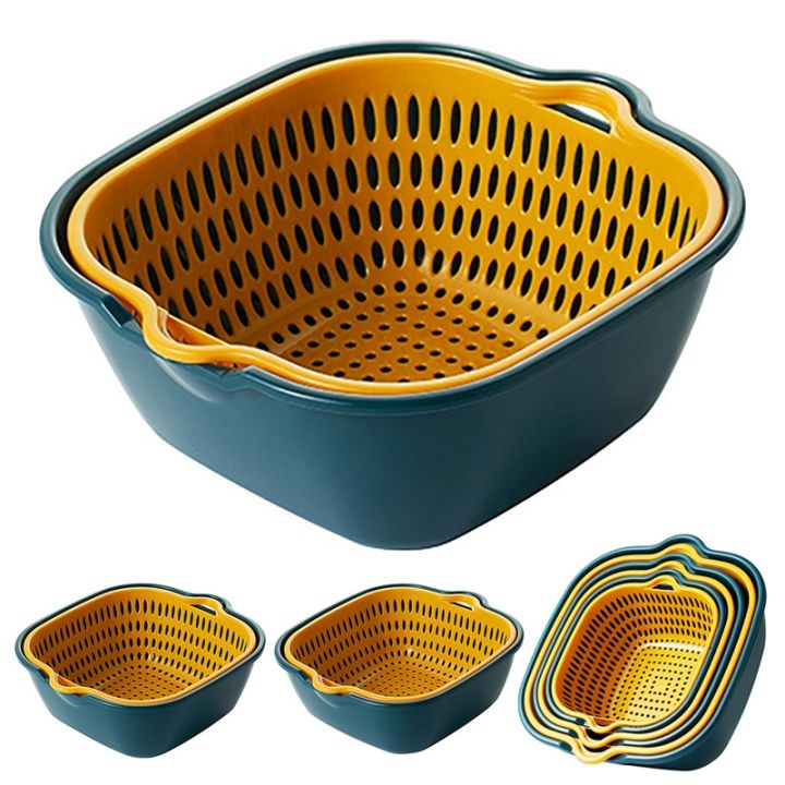 baskets-fruit-washing-basket-multifunctional-drain-basket-stackable-sinks-kitchen-colander-set-for-draining