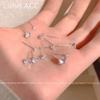 Original s925 silver needle high-end light luxury crystal zircon ear hole earrings 2023 new niche design earrings for women