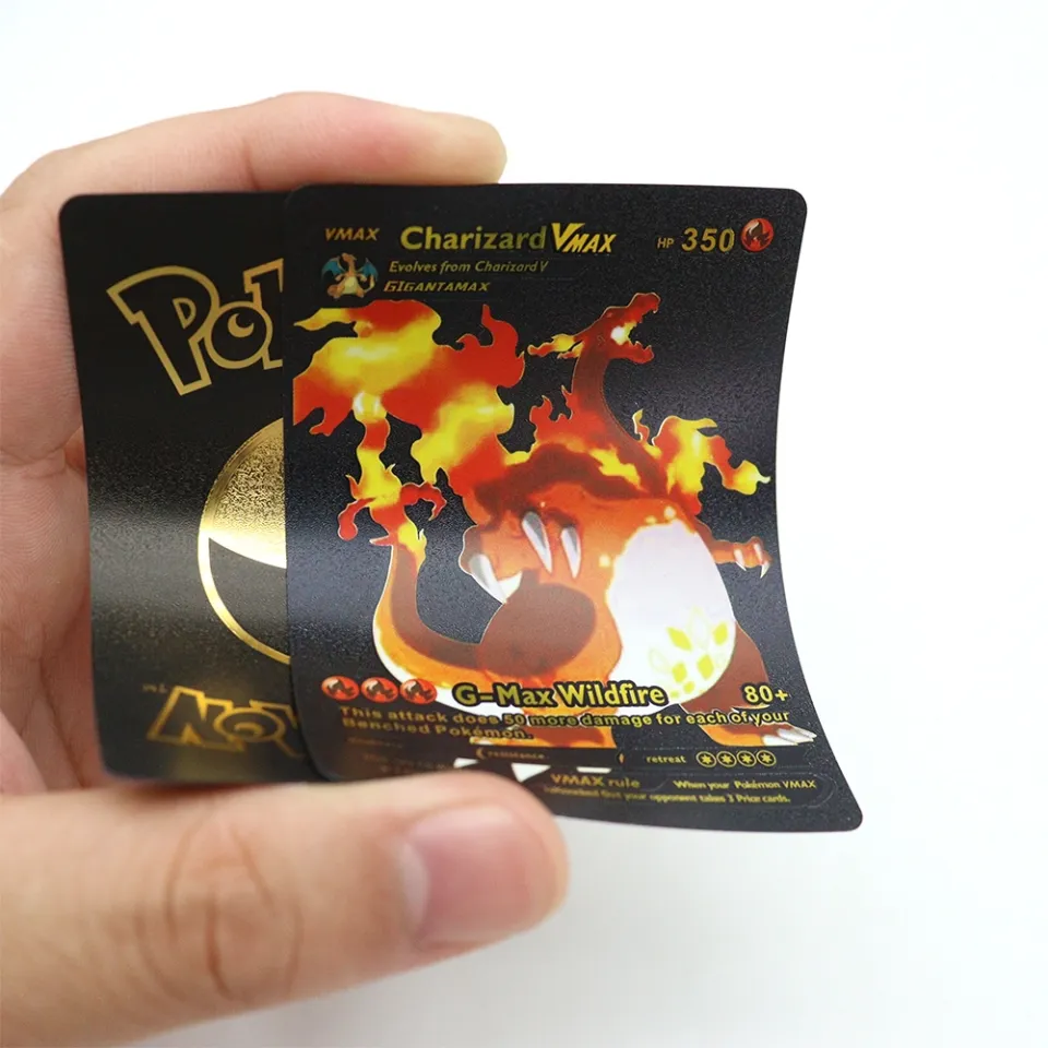 Pokemon Cards Golden Foil Shiny Rainbow Vmax Card Charizard Pikachu  Collection Collection Battle Trainer Card Child Toy Gift - AliExpress