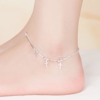 50 designs silver 925 original 25cm Cute Anklet for women gelang kaki Perempuan fashion jewellery korean Accessories