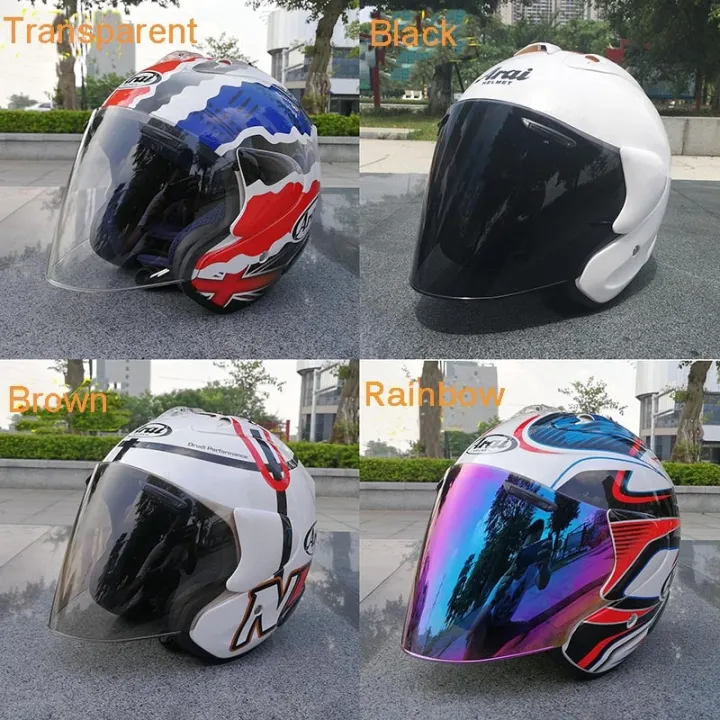 Motorcycle Half Helmet Visor Fitting For Arai Motorbike Helmets Lens