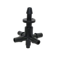 หยดชลประทาน 5-way Hose Splitters 4-way cross Connector สวนน้ำ Diverter ลูกศรหยดอะแดปเตอร์ Barbed Connector 40 ชุด-dlfkqiidlaslkf