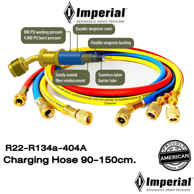 imperial-charging-hose-สายชาร์จน้ำยา-รุ่น-805mrs-150cm-r22-404a-r407c-r134a-สาย3เส้น-made-in-usa