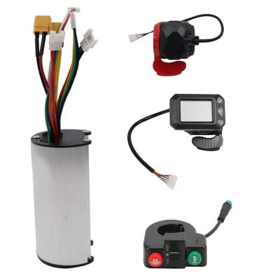 24V 250W Folding Scooter Controller Switch Button LCD Display Brake Accelerator Throttle Kit Replacement Parts for Electric Scooter
