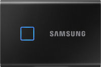 SAMSUNG T7 Touch Portable SSD 2TB - Up to 1050MB/s - USB 3.2 External Solid State Drive, Black (MU-PC2T0K/WW) Black 2TB