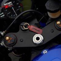 “{} สำหรับยามาฮ่ารุ่น R6 YZF-R6พวงกุญแจรถจักรยานยนต์ Cowhide บ้าหนัง Crazy Horse พวงกุญแจ