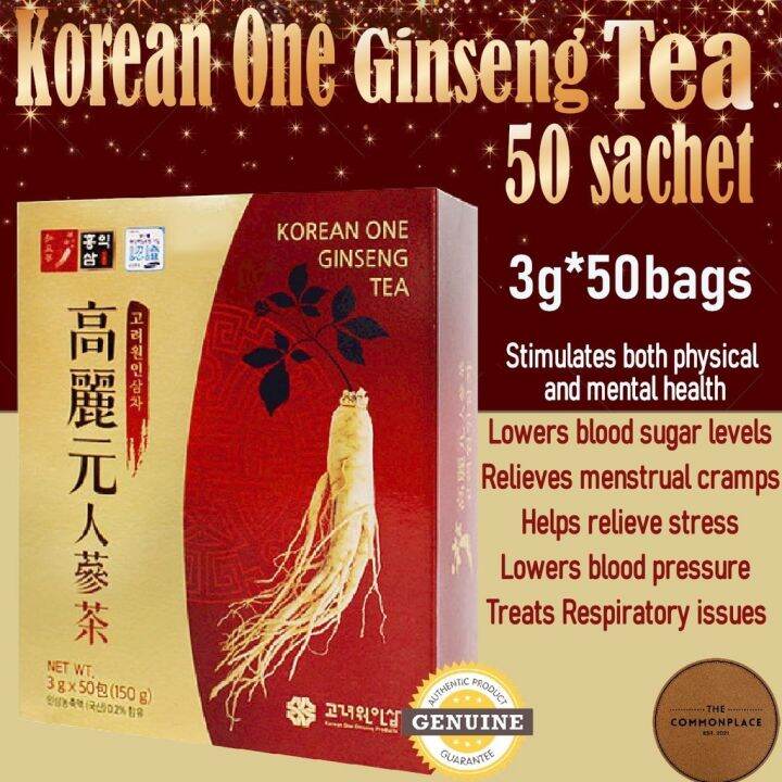 KOREAN ONE GINSENG Antistress Immunity Healthy TEA 3gx50sachet