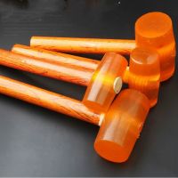 50mm-75mm Wooden Handle Rubber Hammer Double Faced Tile Marble Floor Installation Mallet Plastic Wear-resistant Hand Tool
