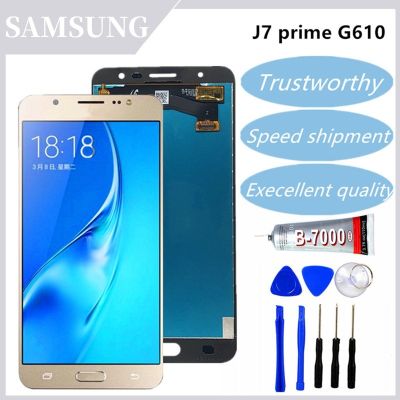 5.5 LCD For SAMSUNG GALAXY J7 Prime LCD G610 G610F G610M Display Touch Screen Digitizer Assembly Single/Double Hole