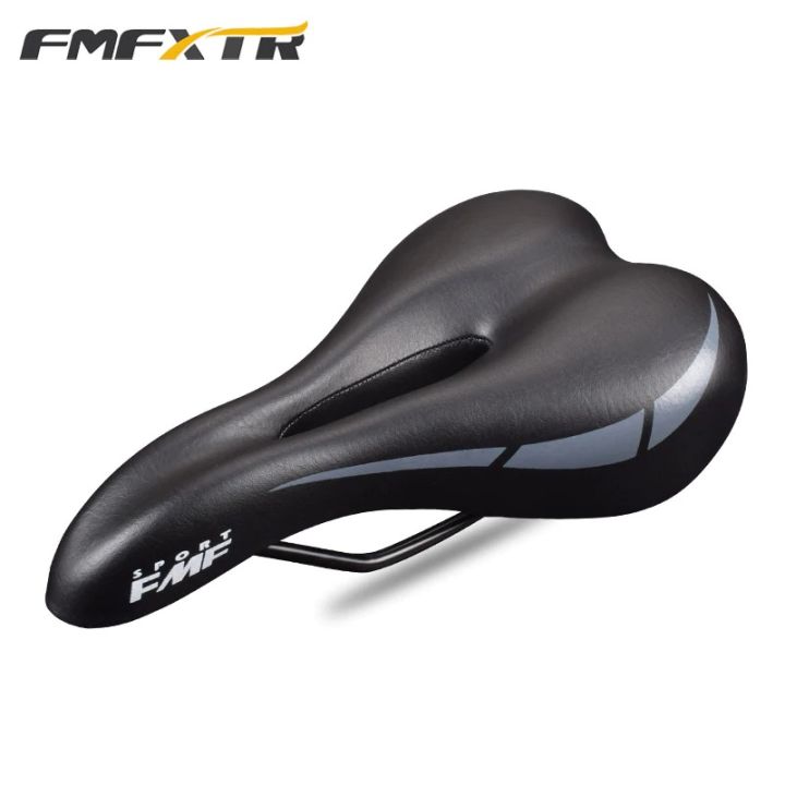 fmfxtr-เบาะจักรยานรถพับ-หนานุ่ม-มีร่องระบายอากาศตรงกลาง-สีดำ