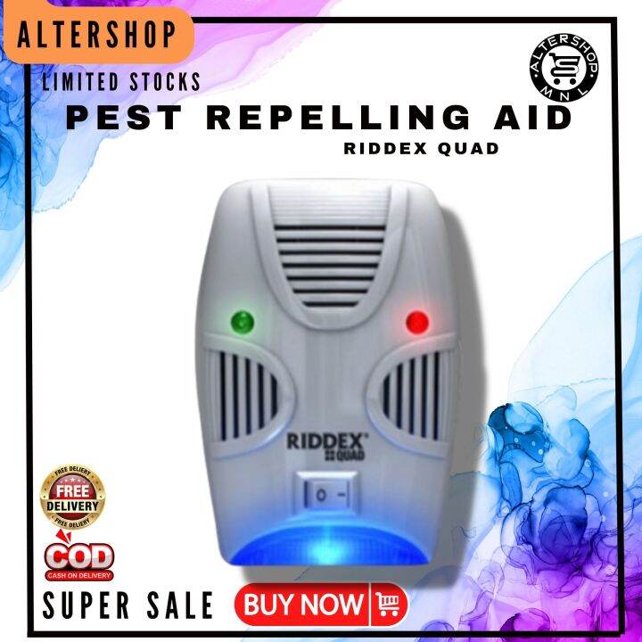 ORIGINAL RIDDEX QUAD PEST CONTROL , PEST REPELLERS SONIC , ULTRASONIC