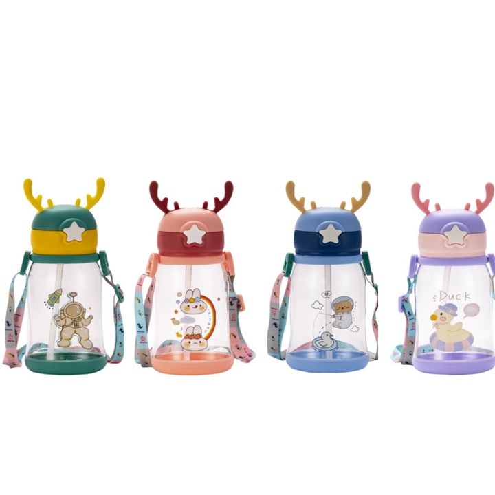 kids-water-sippy-cup-antler-creative-cartoon-baby-feeding-cups-with-straws-leakproof-water-bottles-outdoor-children-39-s-cup
