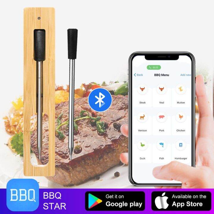Smart Digital Bluetooth Barbecue Gifts Meat Food Steak Thermometer