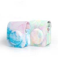 （misty shop）เคสกล้องหนัง PU สำหรับ Fujifilm Instax Mini 12พร้อมกระเป๋าใส่กล้องสีกราฟฟิตี้ปรับสายและกระเป๋าได้