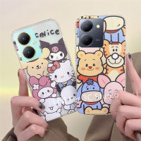 เคสโทรศัพท์ VIVO Y27 Y78 Y02 Y02A Y02T 4G 5G 2023 เคส ปลอก ขายร้อน ดีไซน์ใหม่ เป็นต้นฉบับ การ์ตูนน่ารัก เสือ Hellokitty ซิลิโคนใส กันกระแทก ปกอ่อน Case