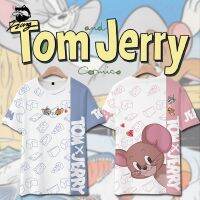 ™◎ เสื้อยืดแขนสั้น พิมพ์ลาย and Jerry ทรงหลวม แฟชั่นคู่รัก