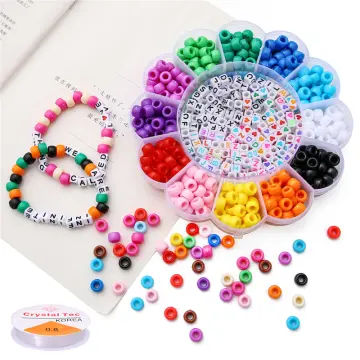 Children DIY Handmade Beads Plum Blossom Box Set Bead Toy Necklace Building  Kit Girl Weaving Bracelet Jewelry Making Toy Gift - AliExpress