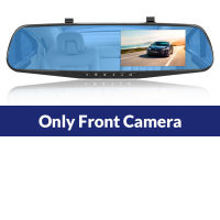 E-ACE Car Dvr Mirror Camera 4.3 Inch FHD 1080P Video Recorder Dual Lens with Rear View Camera Auto Registratory Camcorder