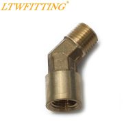 【Be worth】 Aesthetic Flaunt LTWFITTING ท่อทองเหลือง45องศา1/4 "NPT Street Elbow Forged Fitting Fuel Air Boat